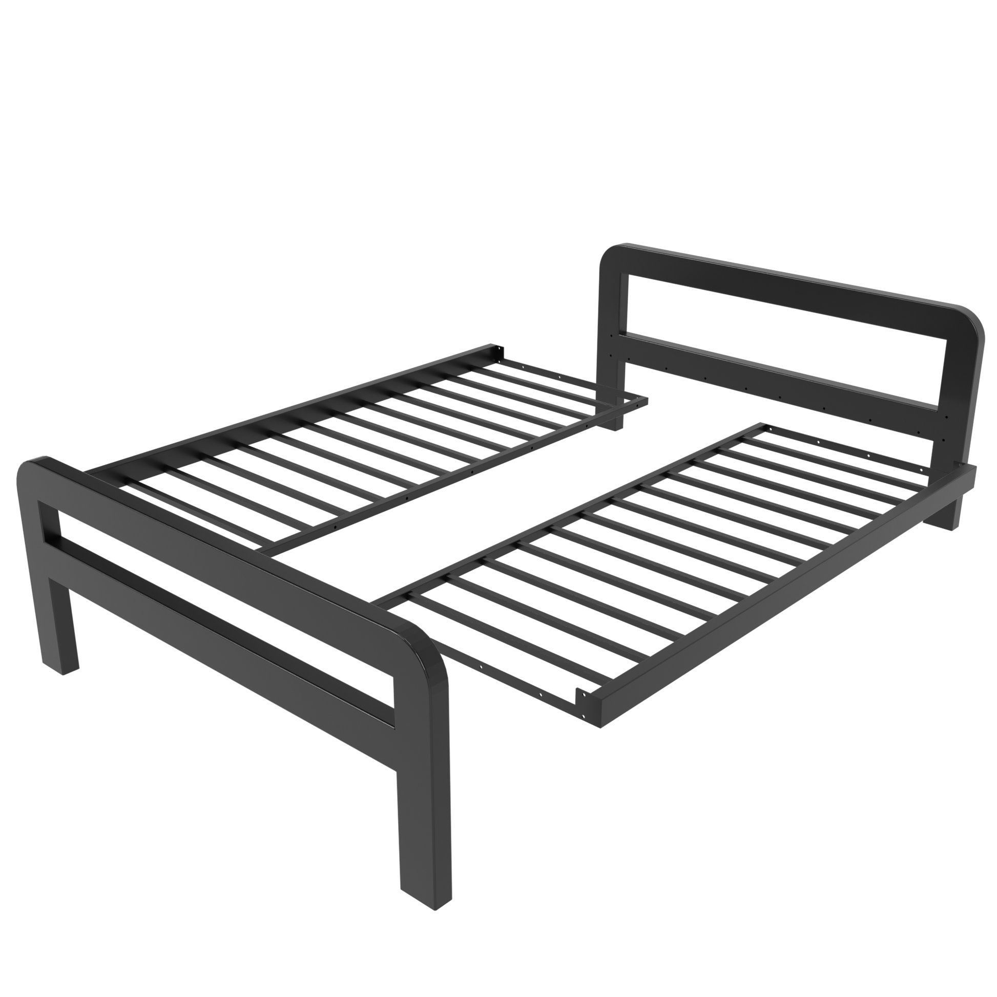 Metallbett Ryka Round offen – Profil 120 x 60 mm