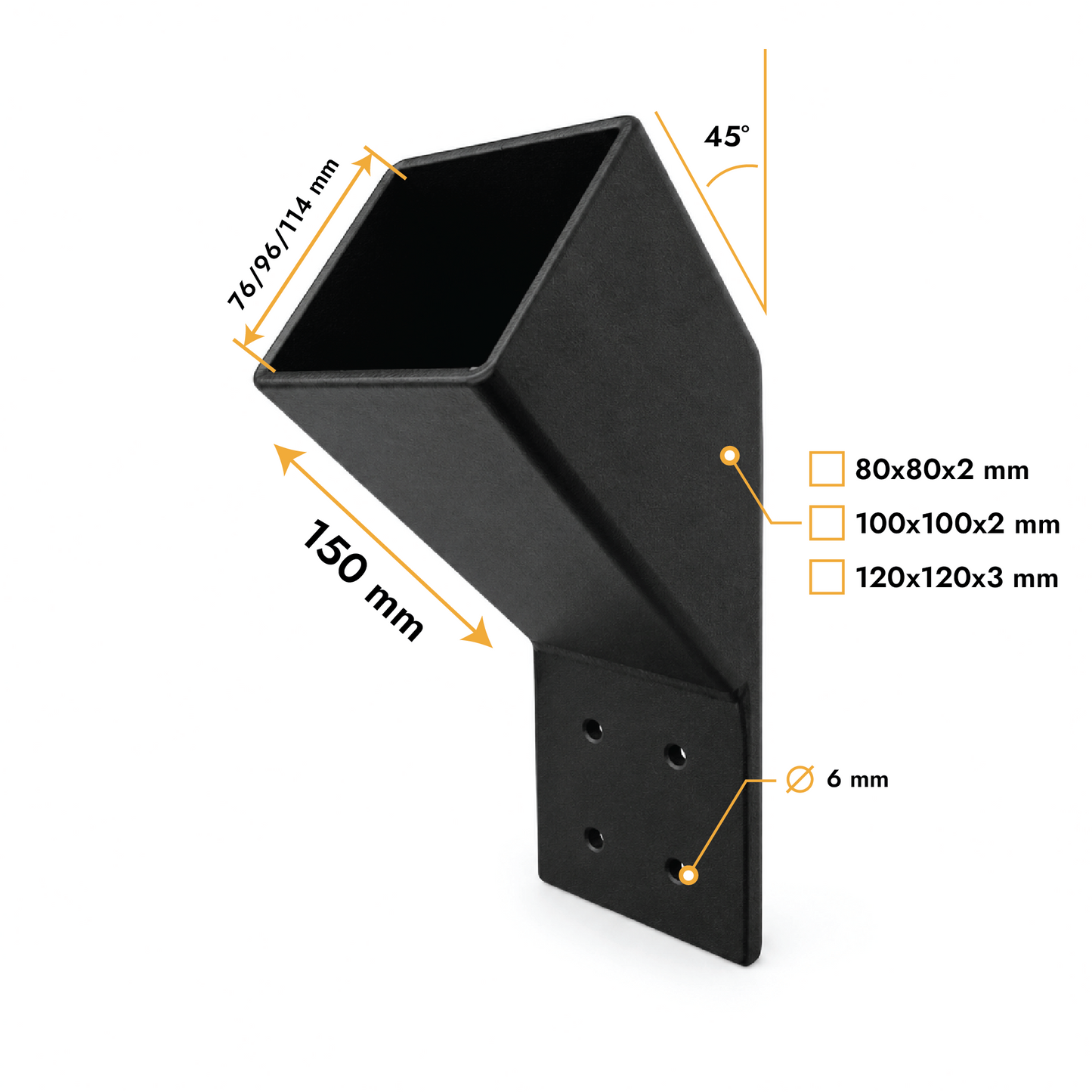 Strebenverbinder 45°