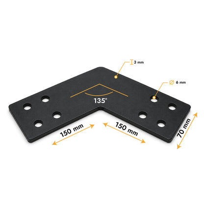Flachverbinder 135°