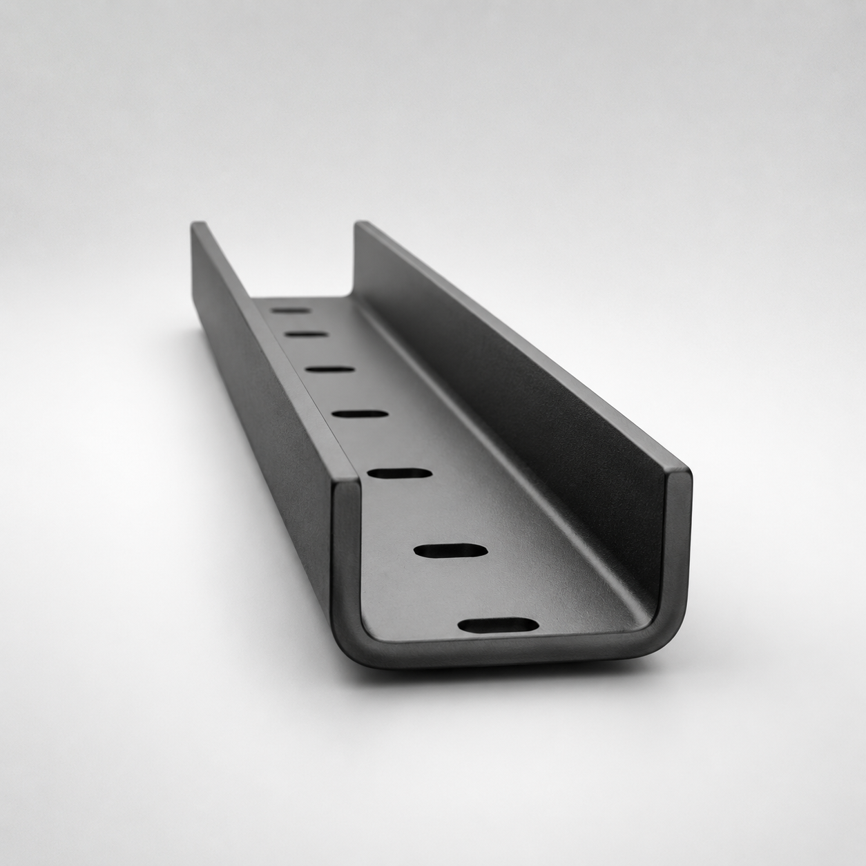 Tischplatten-Verstärkung U-Profil schwarz (3er-Set)