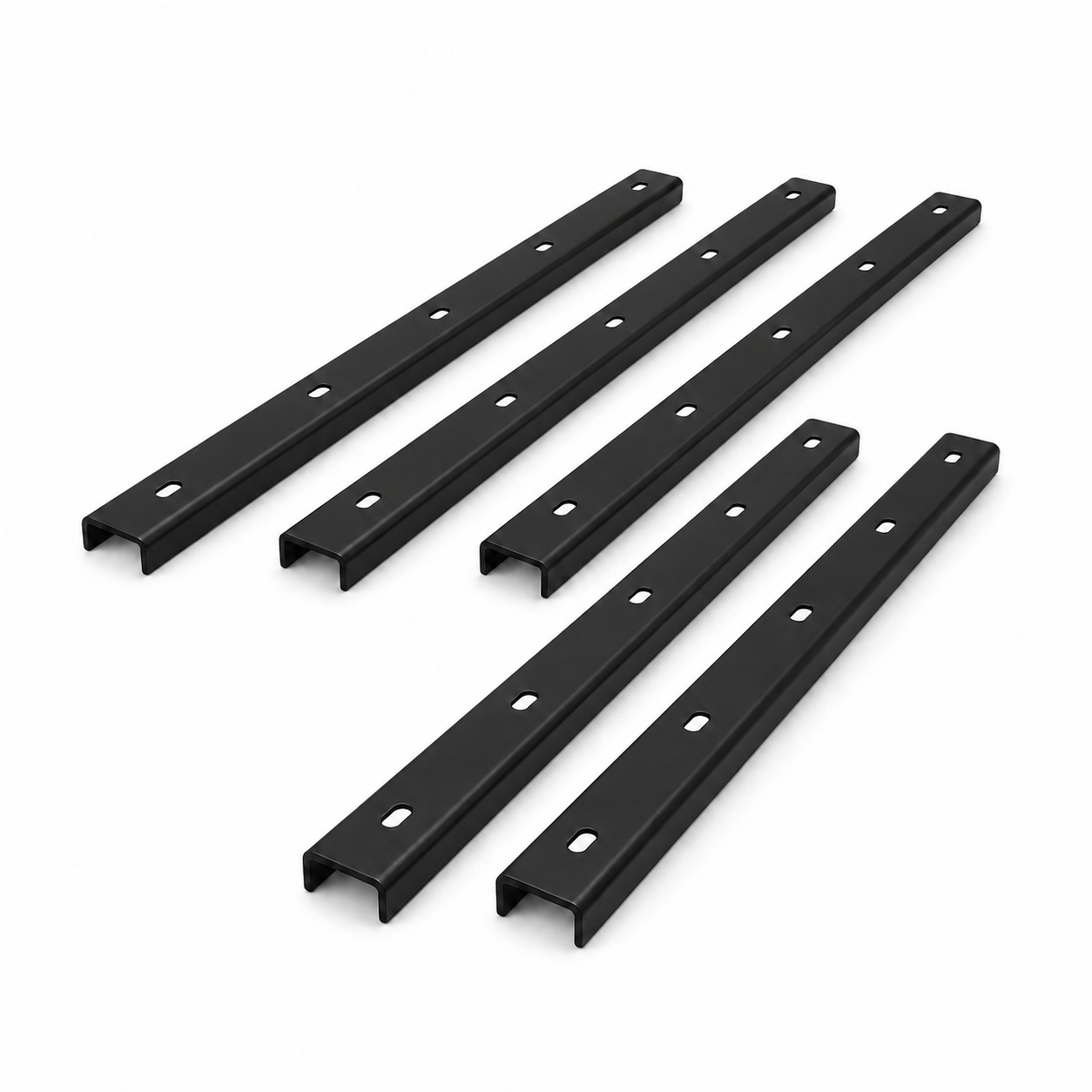 Tischplatten-Verstärkung U-Profil schwarz (3er-Set)