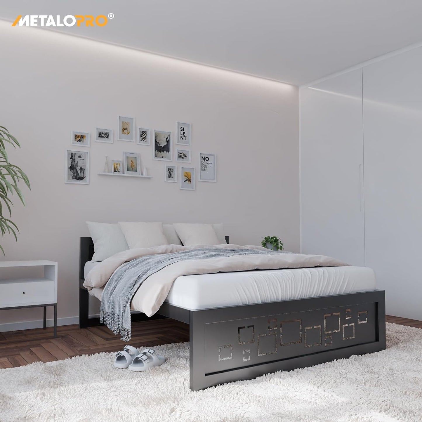Metallbett Ryka Perfor M12 – stabiles Bettgestell Metall