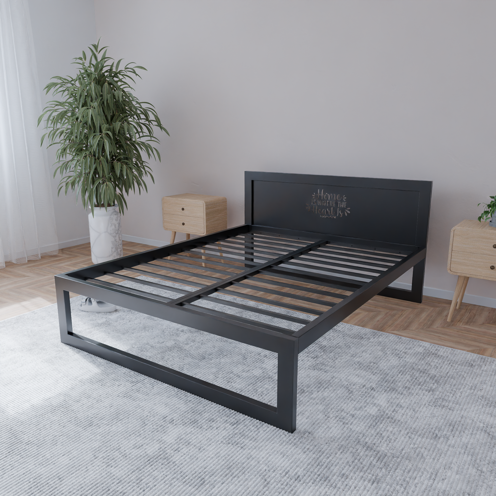 Metallbett Ryka Standard M14 – stabiles Bettgestell Metall