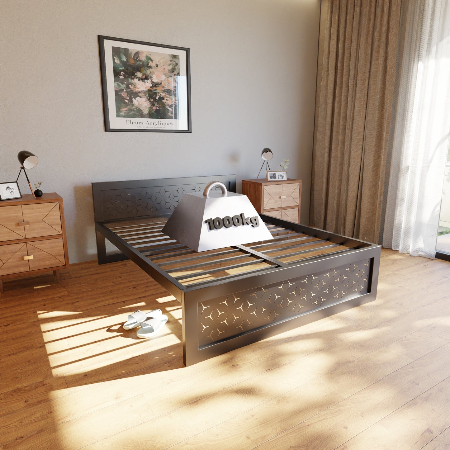 Metallbett Ryka Perfor M4 – stabiles Bettgestell Metall