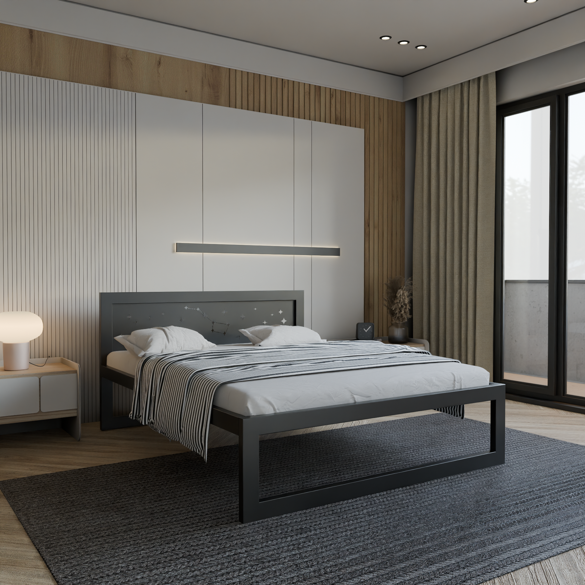Metallbett Ryka Standard M8 – stabiles Bettgestell Metall