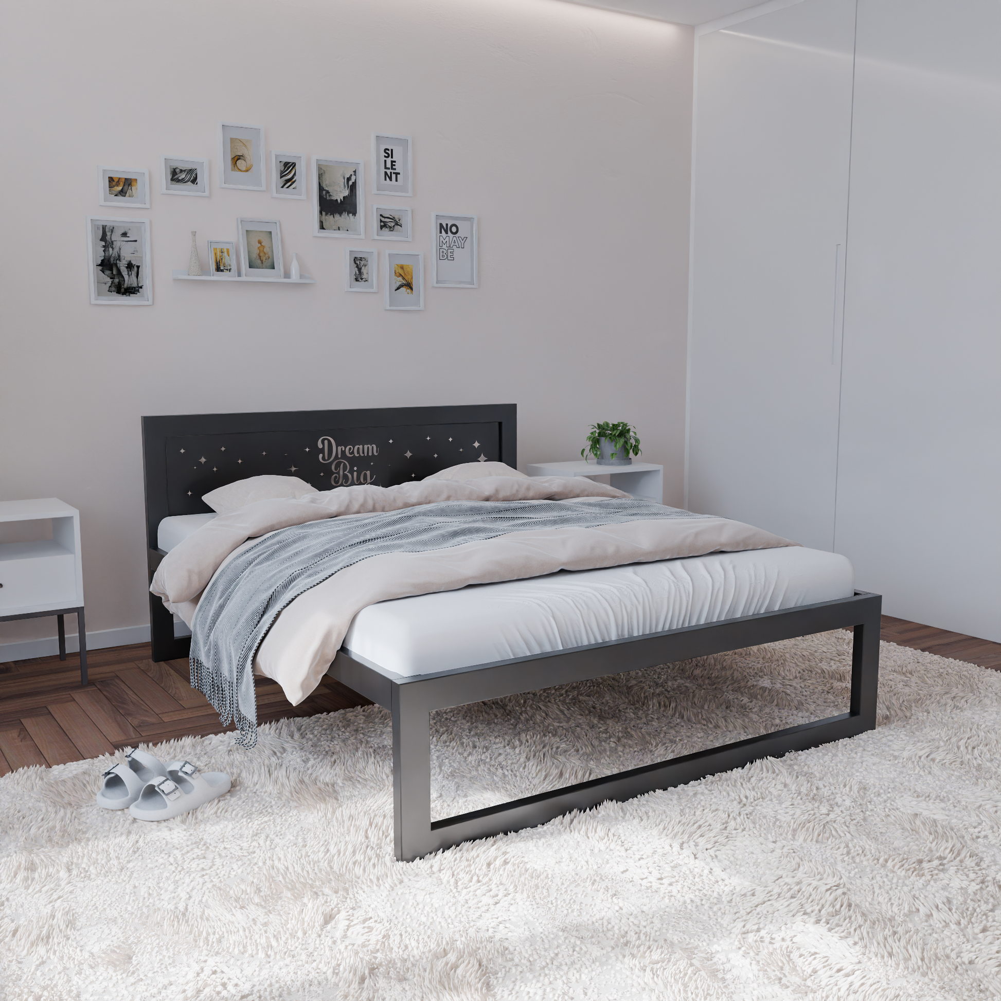 Metallbett Ryka Standard M13 – stabiles Bettgestell Metall