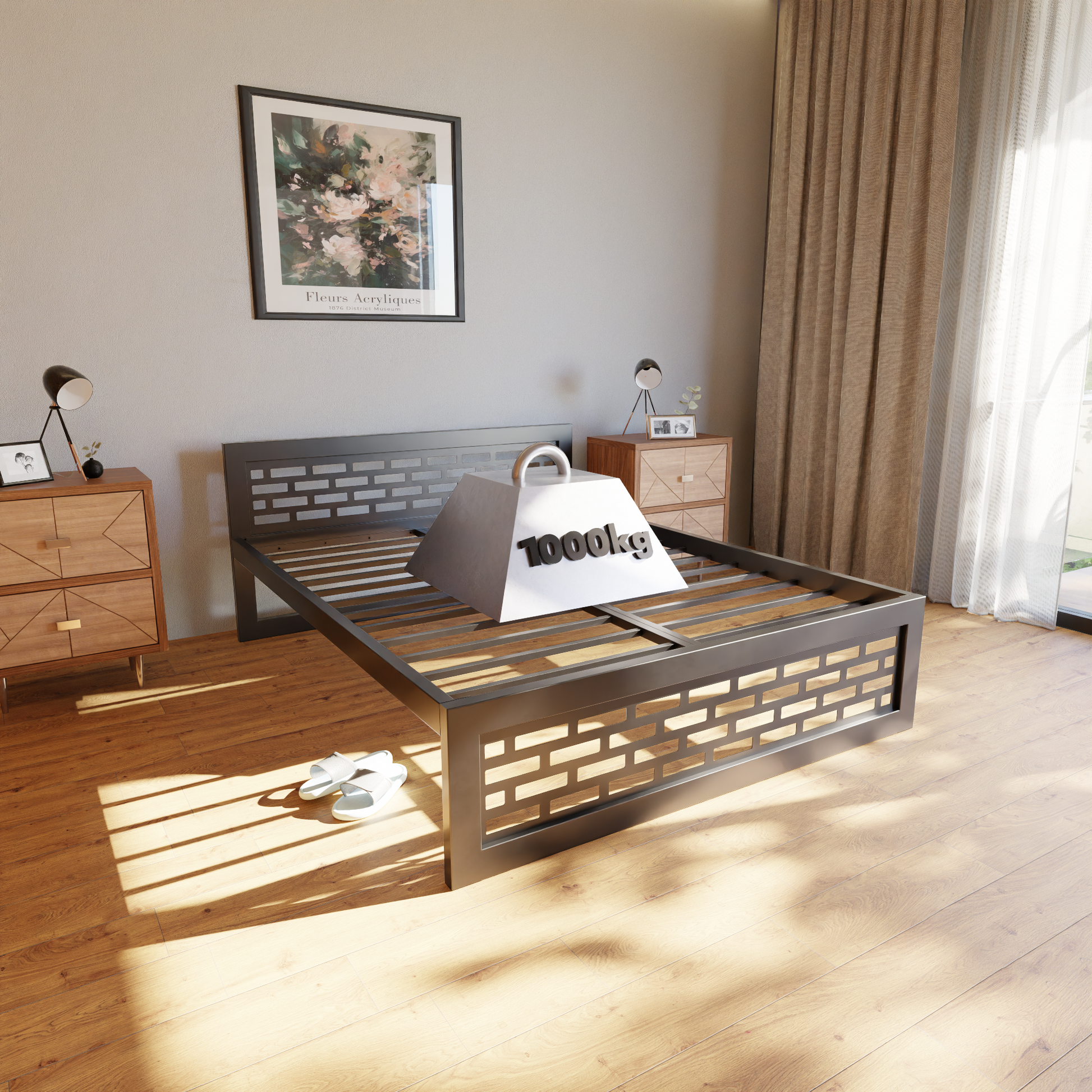 Metallbett Ryka Perfor M8 – stabiles Bettgestell Metall