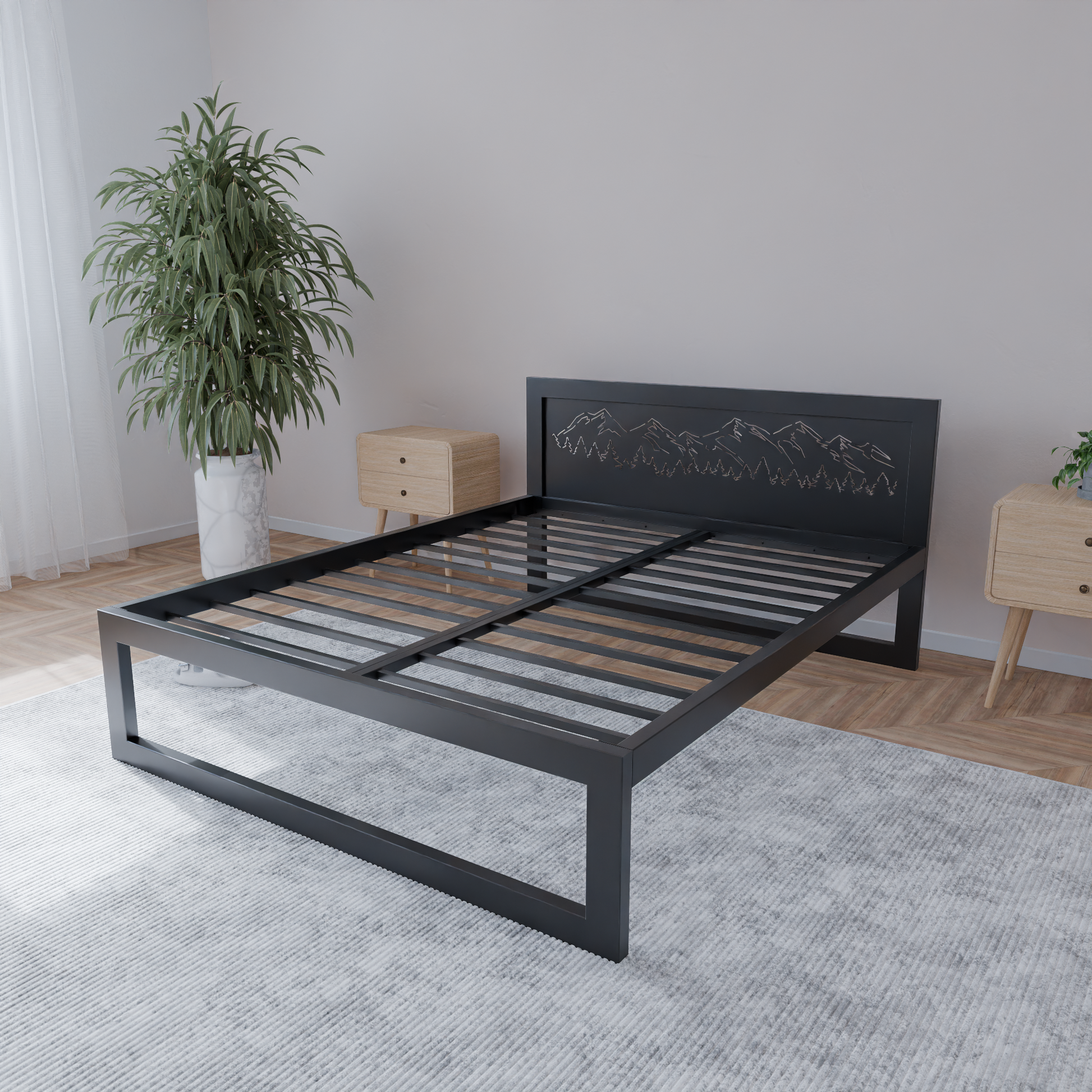 Metallbett Ryka Standard M3 – stabiles Bettgestell Metall