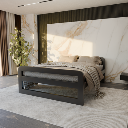 Metallbett Ryka Round geschlossen – Profil 120 x 160 mm