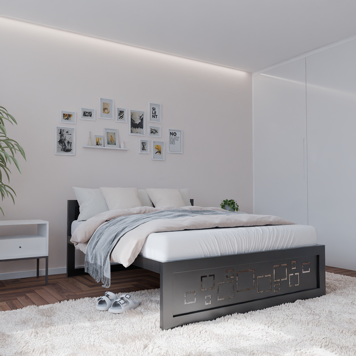 Metallbett Ryka Perfor M12 – stabiles Bettgestell Metall
