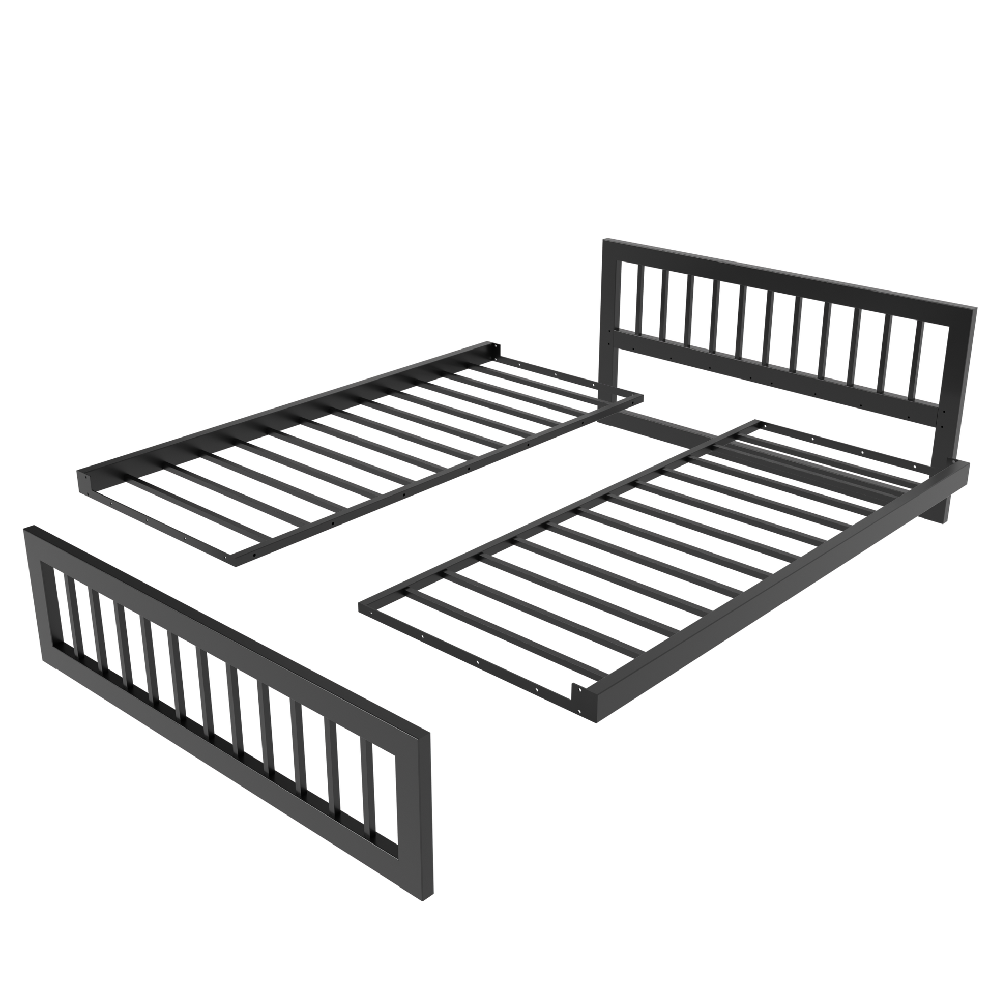 Metallbett Ryka Vertical – stabiles Bettgestell Metall