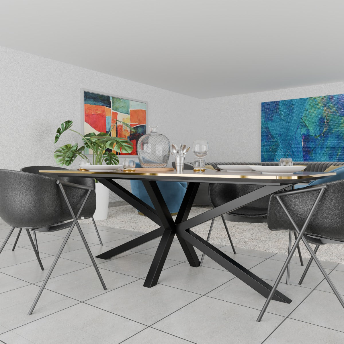 Tischgestell aus Metall Acamar Frame