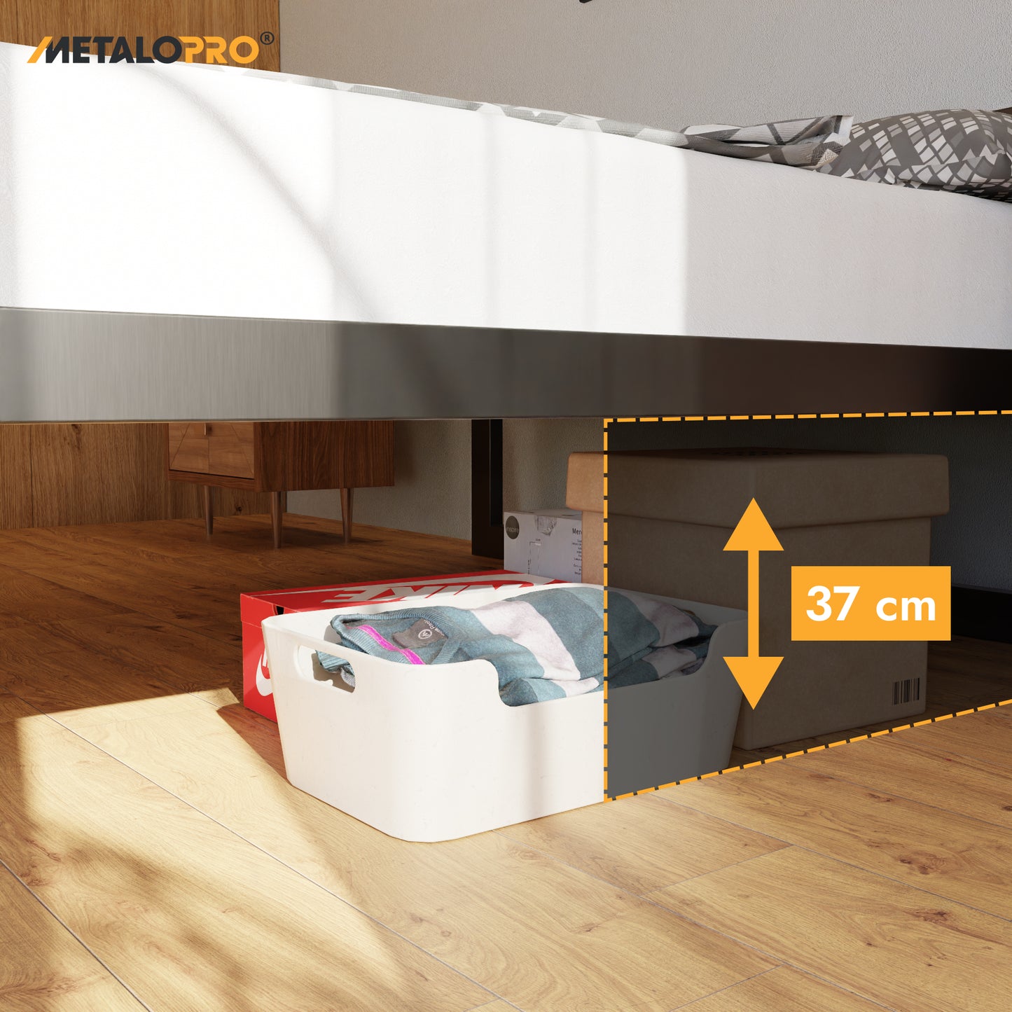 Metallbett Ryka Perfor M1 – stabiles Bettgestell Metall