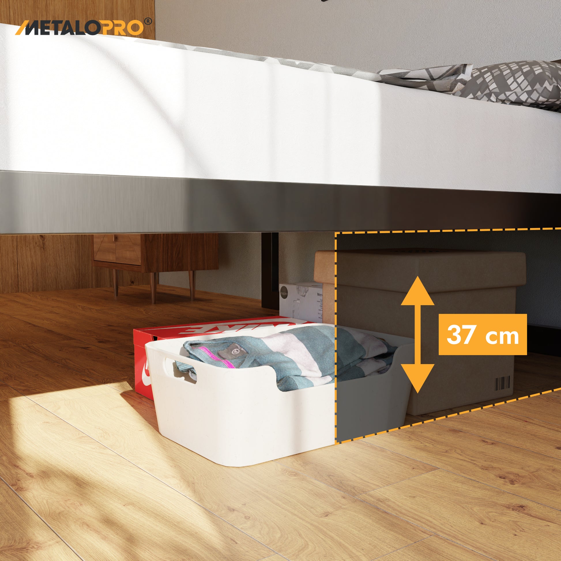 Metallbett Ryka Perfor M1 – stabiles Bettgestell Metall