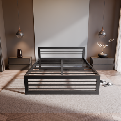 Metallbett Ryka Horizont – stabiles Bettgestell Metall