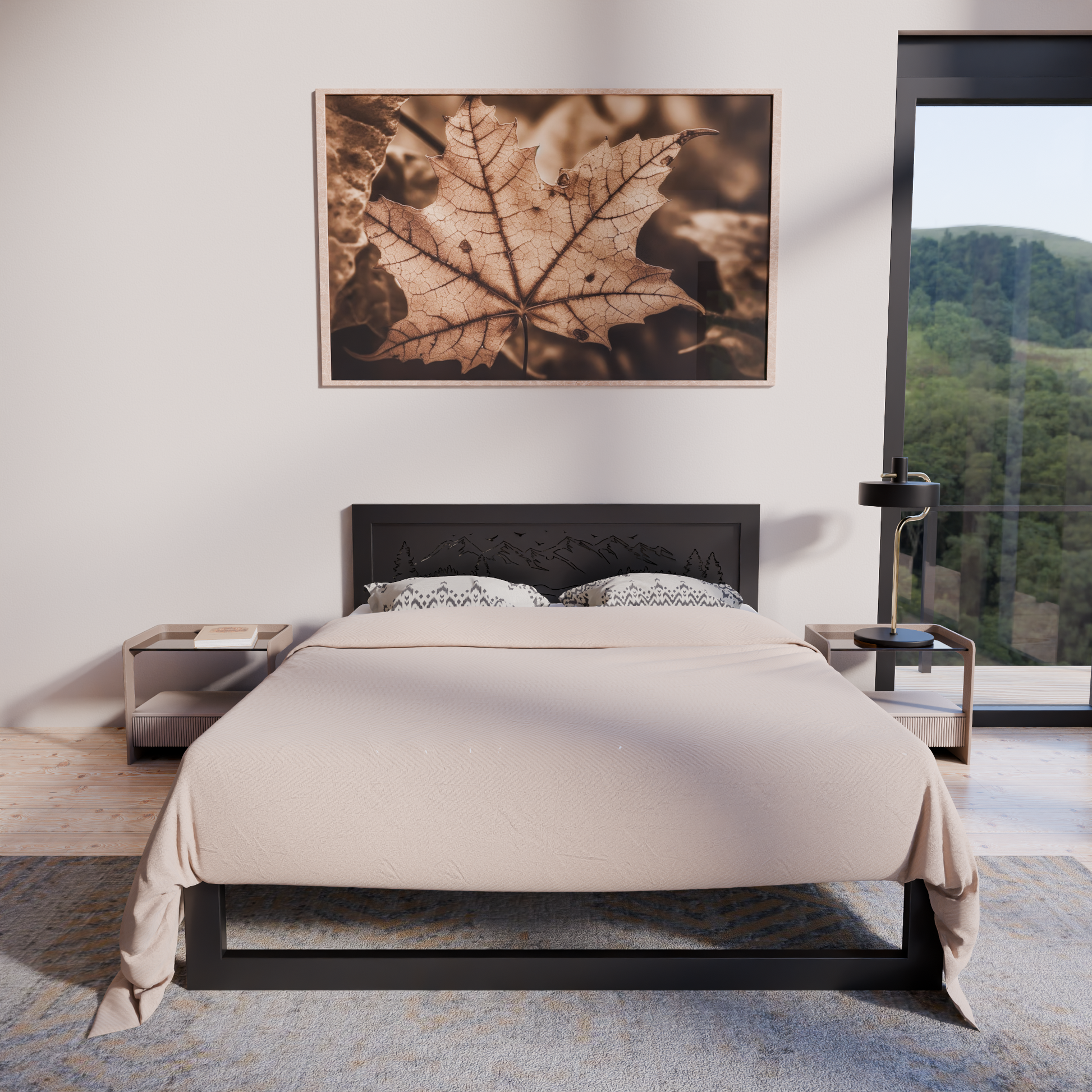 Metallbett Ryka Standard M2 – stabiles Bettgestell Metall