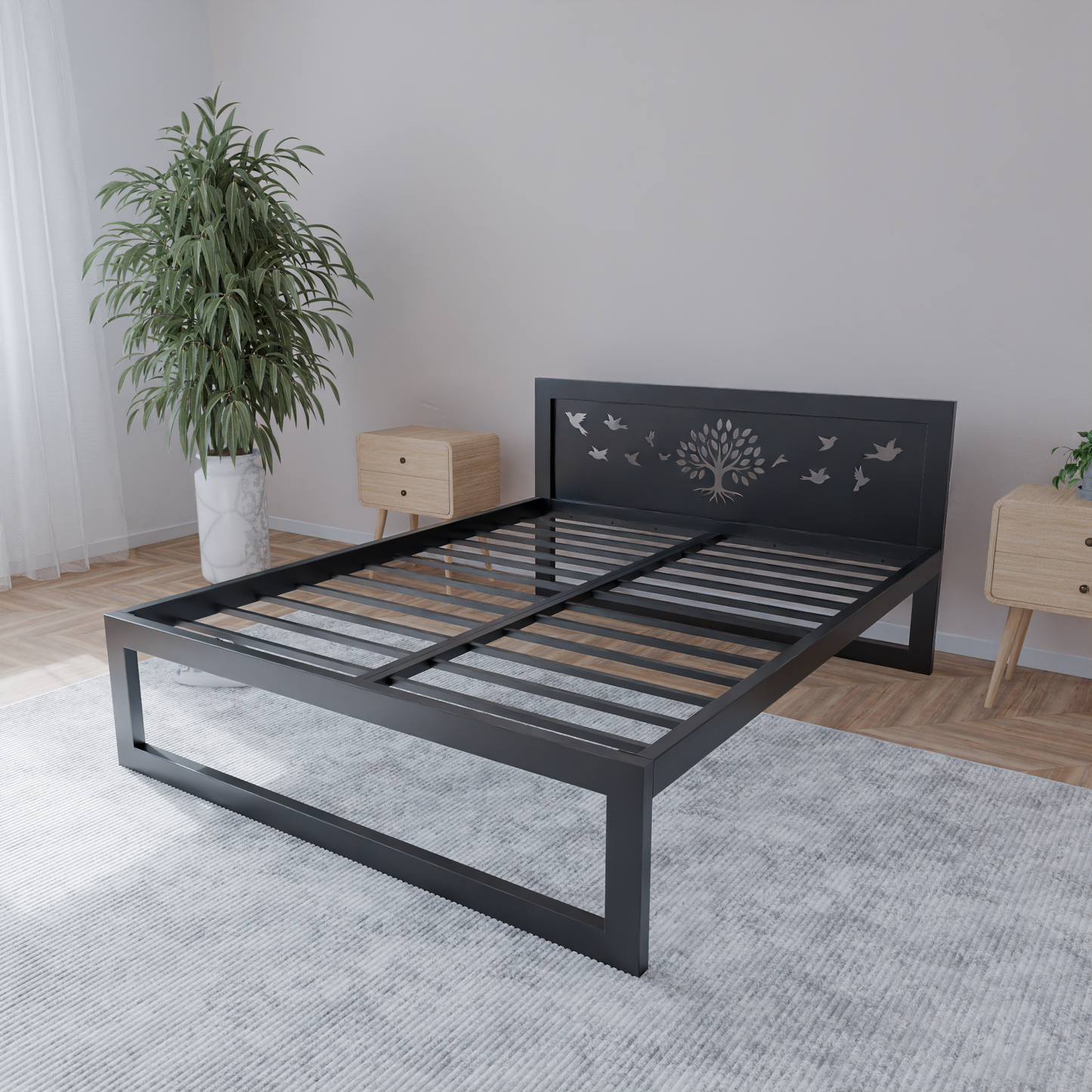 Metallbett Ryka Standard M4 – stabiles Bettgestell Metall