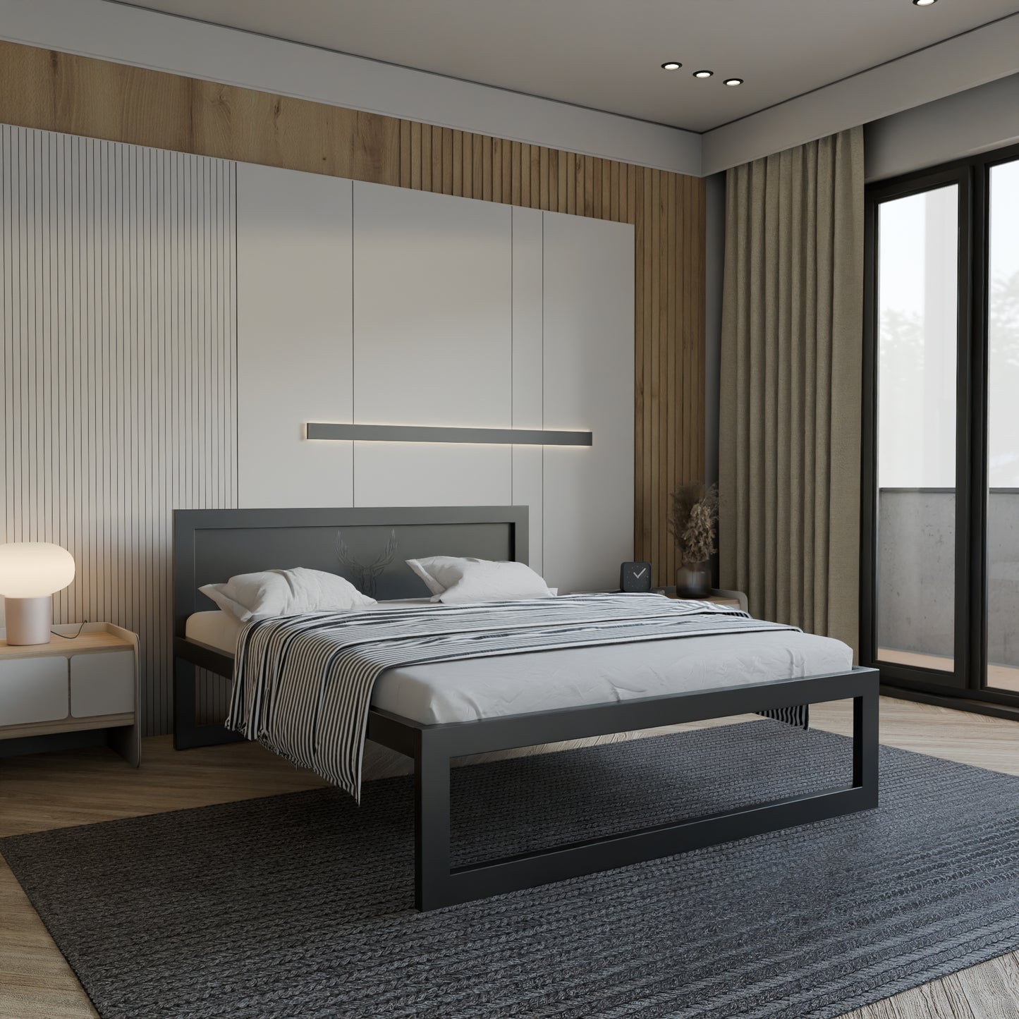 Metallbett Ryka Standard M5 – stabiles Bettgestell Metall
