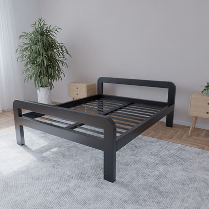 Metallbett Ryka Round offen – Profil 120 x 60 mm