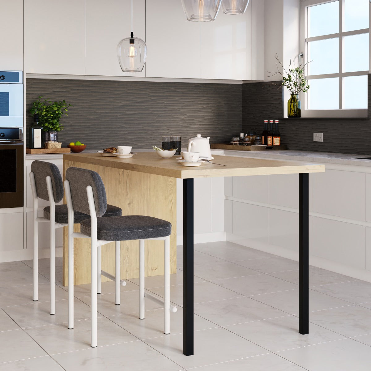 Tischbein aus Metall Leg