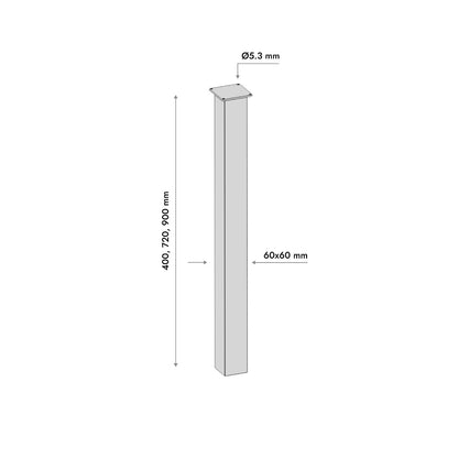 Tischbeine aus Metall Melmak Flat