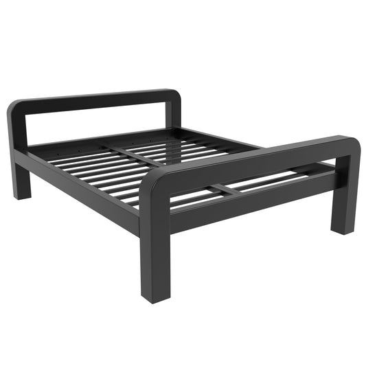 Metallbett Ryka Round offen – Profil 120 x 120 mm
