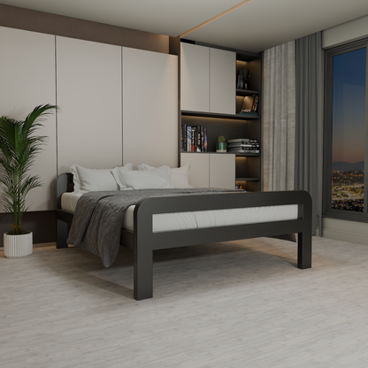 Metallbett Ryka Round offen – Profil 120 x 60 mm