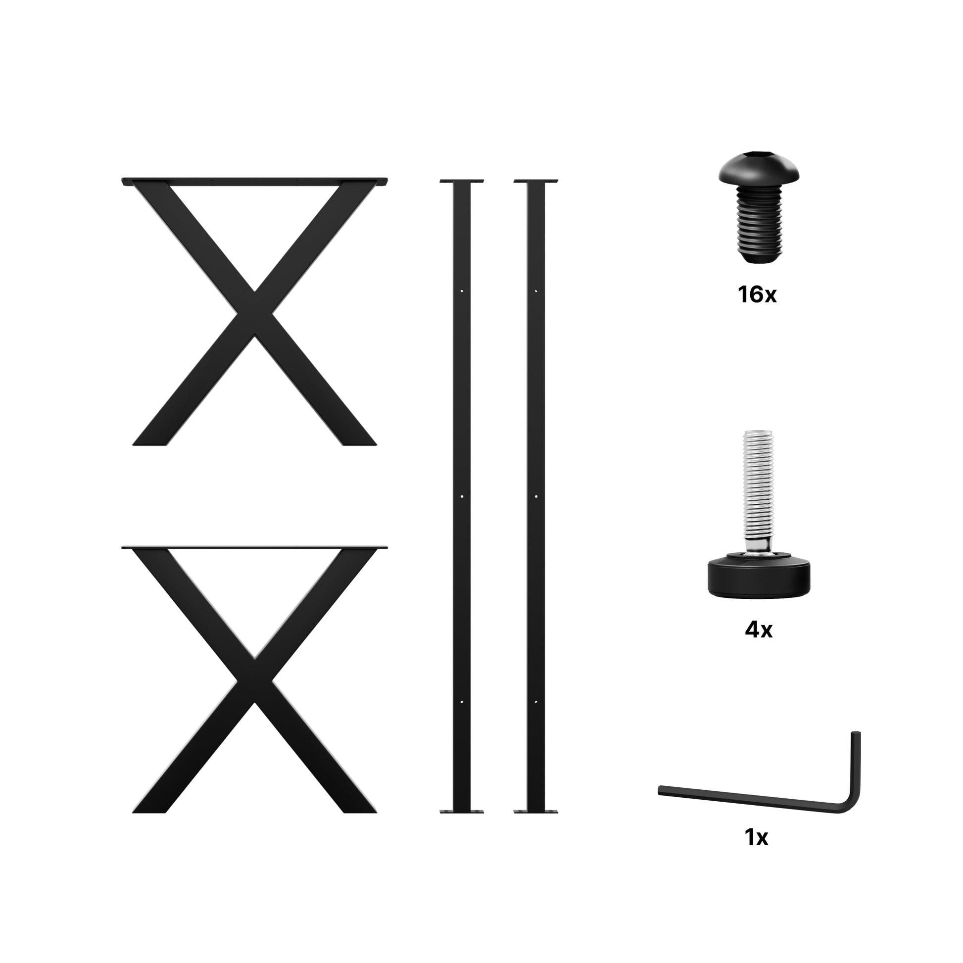 Bankbeine aus Metall Nemesis