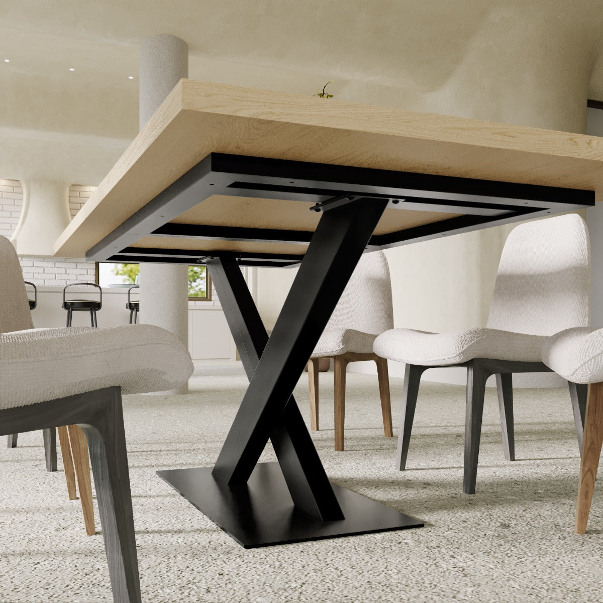 Tischgestell aus Metall Sargas Frame