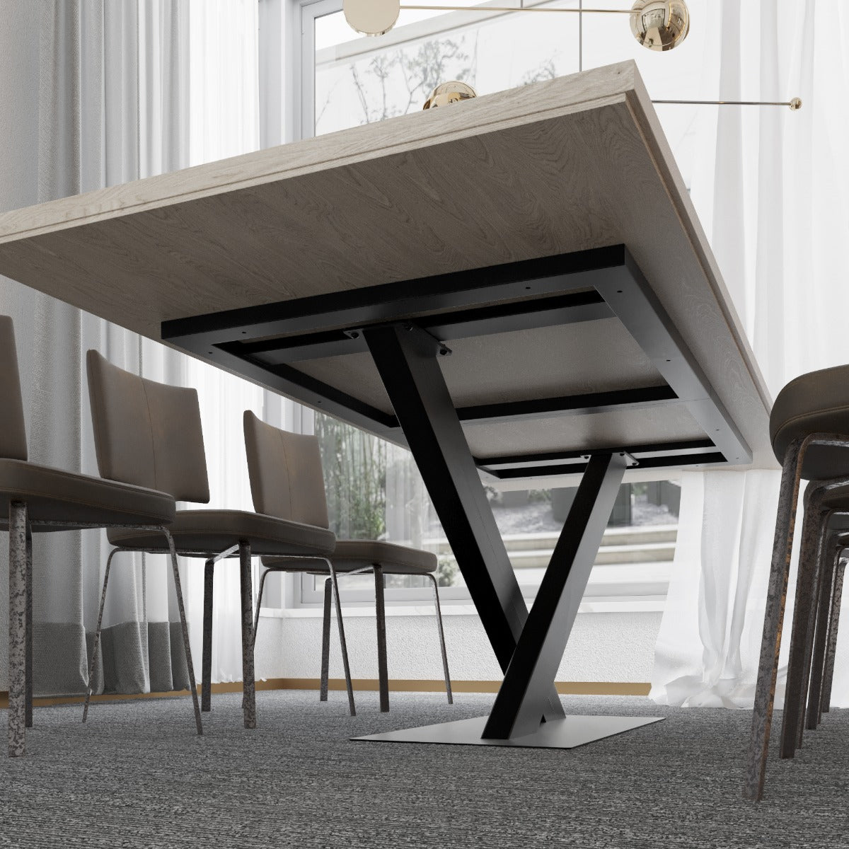 Tischgestell aus Metall Sargas Frame