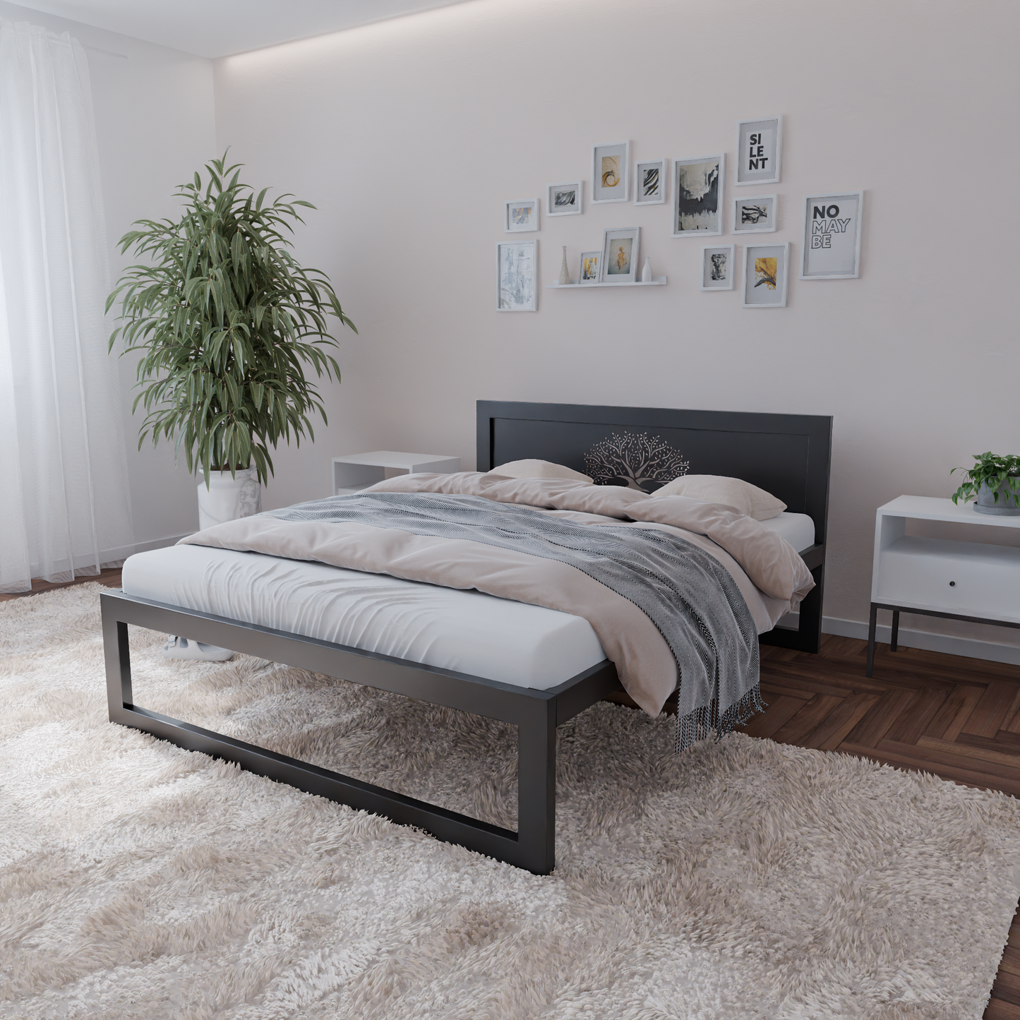 Metallbett Ryka Standard M12 – stabiles Bettgestell Metall