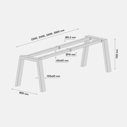 Tischbeine aus Metall Thusia Extreme