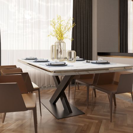 Metalltischbein Sargas 